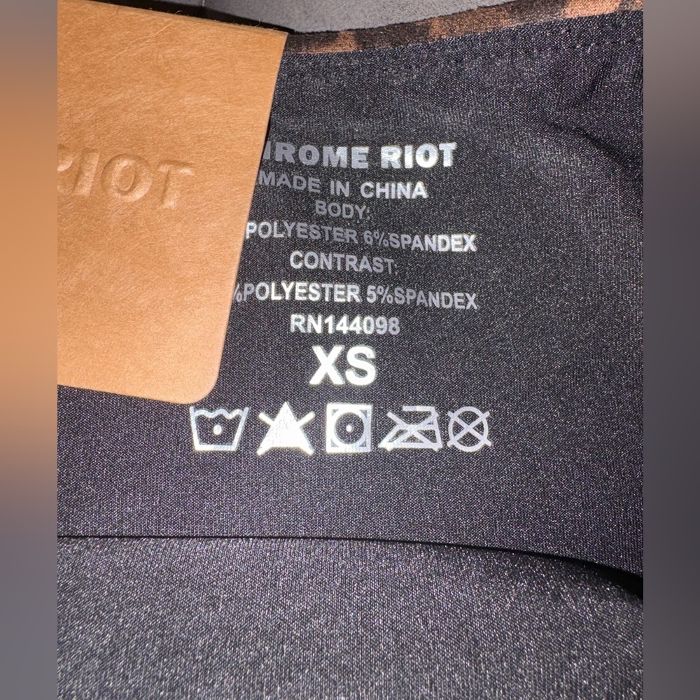 Leopard Print Shaping Skirt Super Soft Stretch Brown Black Lined size XS - Picture 6 of 7